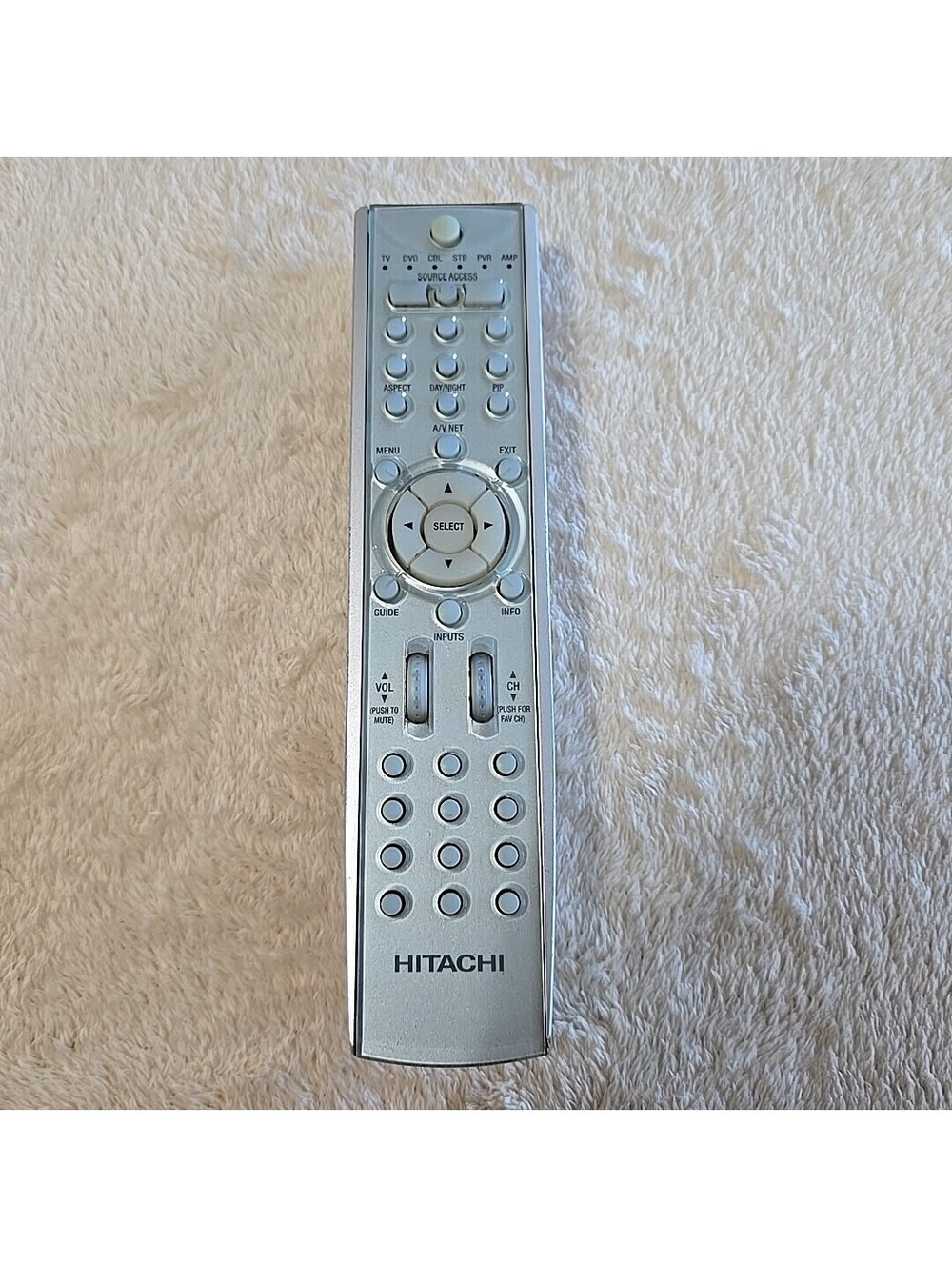 Hitachi CLU-3853WL Univeral Remote Silver
